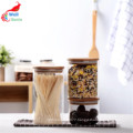 food packaging containers glass with bamboo lid Storage-116RL